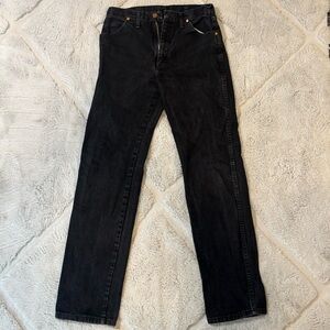 Wrangler Men's Black Straight Jeans